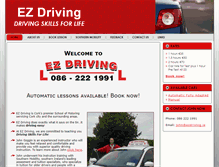 Tablet Screenshot of ezdriving.ie